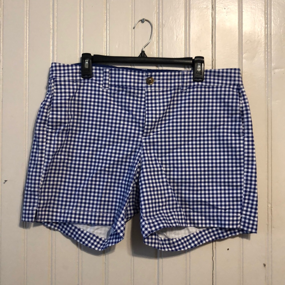 Old Navy Blue Gingham Everyday Shorts